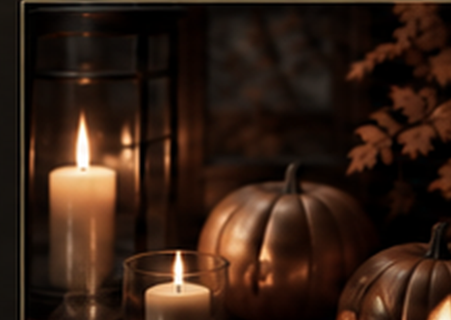 Ambiance Halloween chic et chaleureuse